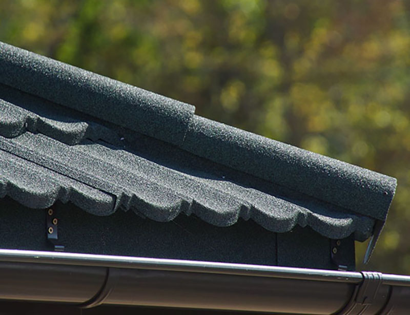 Application of ridge cap