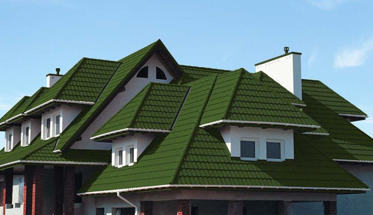 Green Stone Coated roofing Tiles